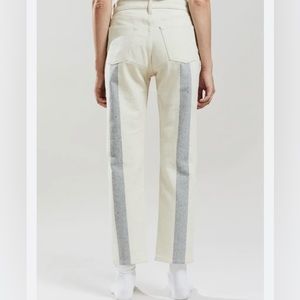 Still Here - Tate Jeans Sz 24 in Bone Recycled Stripe - $280 Orig.